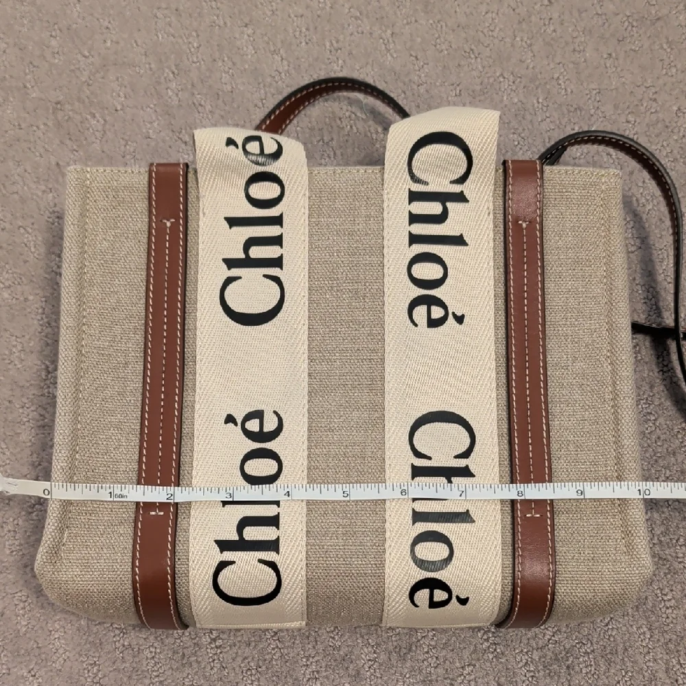 Chloé Beige and Brown Mini Woody Tote Bag - Picture 4 of 17